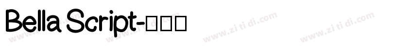 Bella Script字体转换